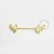 MM18 Piercing Mamilo Asas CZ Banho Ouro - Imagem 1