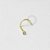 NR31 Nostril CZ 0.8mm Banho Ouro - Imagem 1