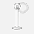 BF01 Piercing Labret Silicone - Imagem 1