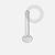 BF06 Piercing Nostril Reto Silicone - Imagem 1
