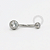 TN1853 Navel Zirconia 0.9mm Titanio ASTM F136 - Imagem 1