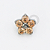 TN1860 Topo Flor CZ Champanhe 4.5mm Titânio ASTM F136 - Imagem 1
