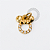 TN1925 Pingente Minnie Mouse Titanio PVD Gold - Imagem 1