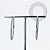 TN1960 Par De Brincos Argola Cravejada 30mm Titânio ASTM F136 - Imagem 1