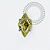 TN1979 Topo Mini Losango Peridot Titânio ASTM F136 - Imagem 1