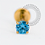 TN2013 Labret CZ Titânio PVD Gold - Imagem 3