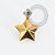TN2014 Topo Estrela Facetada CZ Titânio PVD Gold - Imagem 1