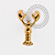 TN2049 Topo Lagosta Push Pin Titânio PVD GOLD - Imagem 1