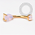 TN2060 Navel Gota Quartzo Rosa Titânio PVD GOLD - Imagem 1