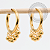 TN2079 Brinco Argola 12mm Esfera Titânio PVD Gold - Imagem 1
