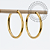 TN2085 Brinco Argola 40mm Titânio PVD Gold - Imagem 1