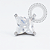 TN2100 Topo Flor Cristal Titânio ASTM F136 - Imagem 1