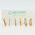 KIT48 Kit Argolas Conch Titânio PVD Gold - Imagem 1