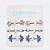 KOR04 Kit Nipple Cristal E Azul Titânio ASTM F-136 - Imagem 1