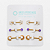 KOR06 Kit Nipple Cristal E Roxo Titânio PVD Gold - Imagem 1