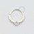 PR02 Argola Frontal CZ Esferas Prata 925 - Imagem 1