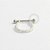 PR03 Argola Conch CZ Haste Aço Prata 925 - Imagem 1