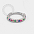 PR30 Segmento CZ Rainbow Prata 925 - Imagem 1
