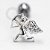 PR40 Microbell Reto Cupido CZ Prata 925 - Imagem 1