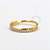 TN685 Segmento Cruzado Linha CZ  Titânio PVD Gold - Imagem 1