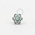 TN1008 Topo Flor Opala Push Pin Titânio ASTM F136 - Imagem 1