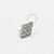 TN1011 Topo Losango Cravejado Push Pin Titanio ASTM F136 - Imagem 1