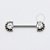 TN1040 Nipple Indiano Push Pin Unilateral Titânio ASTM F136 - Imagem 1