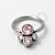 TN111 Captive 8mm Cristal e Pink Titanio ASTM F136 - Imagem 1