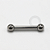 TN1137 Alargador Barbell Reto Titânio ASTM F136 - Imagem 1