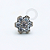 TN1144 Topo Flor CZ Push Pin Titânio ASTM F136 - Imagem 1