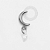 TN1258 Topo Lua Pingente Zirconia Geométrica Titânio ASTM F-136 - Imagem 1