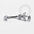 TN1330 Navel CZ 3 Pétalas Pingente CZ Titânio ASTM F-136 - Imagem 1