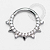 TN1356 Segmento Frontal 8mm CZ Spikes Titânio ASTM F136 - Imagem 1
