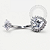 TN1421 Navel Coração Luxo CZ Titânio ASTM F-136 - Imagem 1