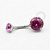 TN156 Navel Zirconia Cravada Pink Titânio ASTM F136 - Imagem 1