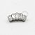 TN159 Topo Cluster 5 CZ Baguetes Titânio ASTM F136 - Imagem 2