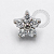 TN1632 Topo Micro Flor CZ 3.2mm Titanio ASTM F136 - Imagem 1