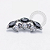 TN1649 Topo Cluster 3 Navetes Black CZ Titanio ASTM F136 - Imagem 1