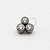 TN174 Topo Trinity Circular CZ Titânio ASTM F136 - Imagem 1