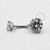 TN1863 Navel Zirconias Cravadas 0.9mm Titânio ASTM F136 - Imagem 1