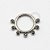 TN23 Segmento Frontal 8mm CZ Black Titânio ASTM F136 - Imagem 1