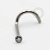TN236 Nostril Zirconia Flat Titânio ASTM F136 - Imagem 1