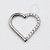 TN266 Coração Daith 10mm Cravejado Titânio ASTM F136 - Imagem 2