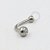TN285 J-Bar Navel Zirconia Titânio ASTM F136 - Imagem 2