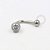 TN285 J-Bar Navel Zirconia Titânio ASTM F136 - Imagem 1
