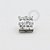 TN345 Topo Quadrado 4 CZ Titanio ASTM F136 - Imagem 1