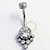 TN365 Navel Big Flat 7 CZ Titanio ASTM F136 - Imagem 1