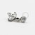 TN374 Topo 3 Navetes Pingente CZ Titanio ASTM F136 - Imagem 1