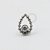 TN407 Topo Gota Esferas Vazada CZ Titânio ASTM F136 - Imagem 1