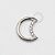 TN444 Segmento Lua Daith Cravejado Titânio ASTM F136 - Imagem 1